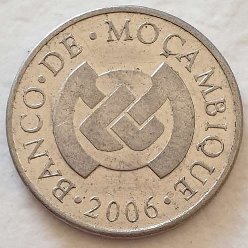 2006 - 2 METICAIS - MOCAMBIQUE - MOZAMBIQUE - COELACANTH FISH - (Nickel Plated Steel)